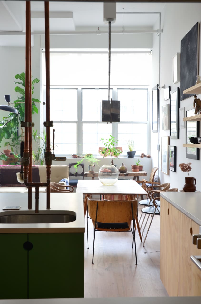 New York Home Tour A Raw, Eclectic Brooklyn Loft Apartment Therapy